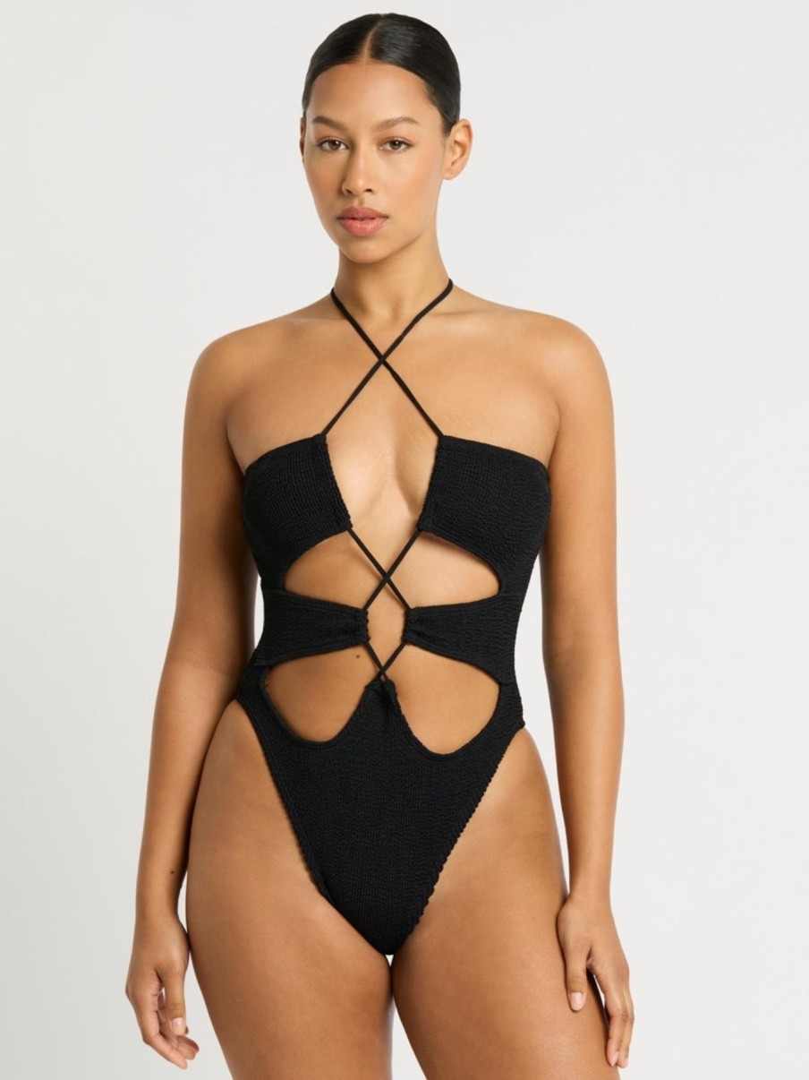 Women Bond-Eye One Pieces | Gia One Piece|Black