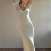 Women Apero Dresses | Amalfi Knit Midi Dress-Sage Green Marle