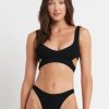 Women Bond-Eye Bikini Bottoms | Scene Brief Eco|Black