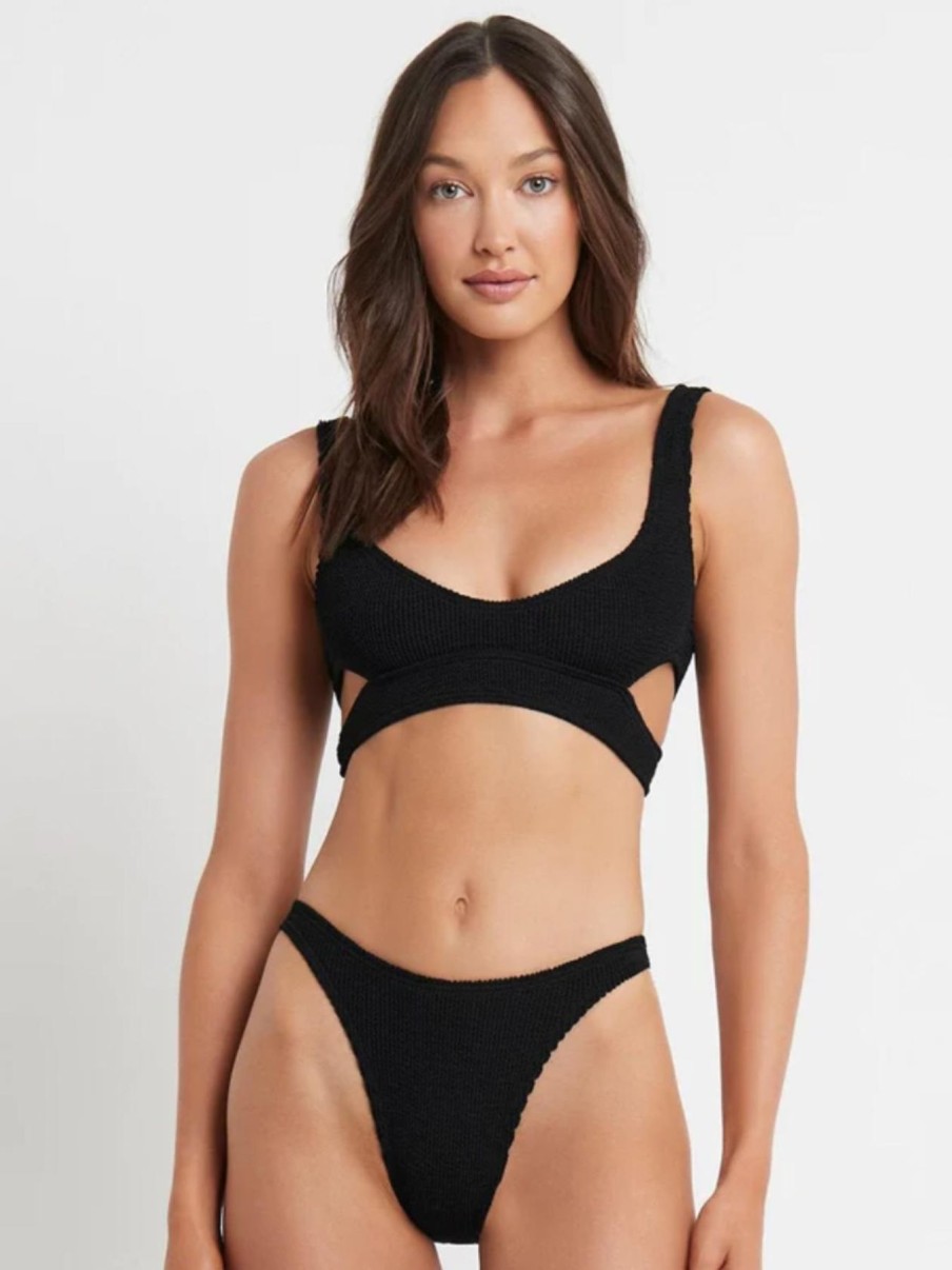 Women Bond-Eye Bikini Bottoms | Scene Brief Eco|Black