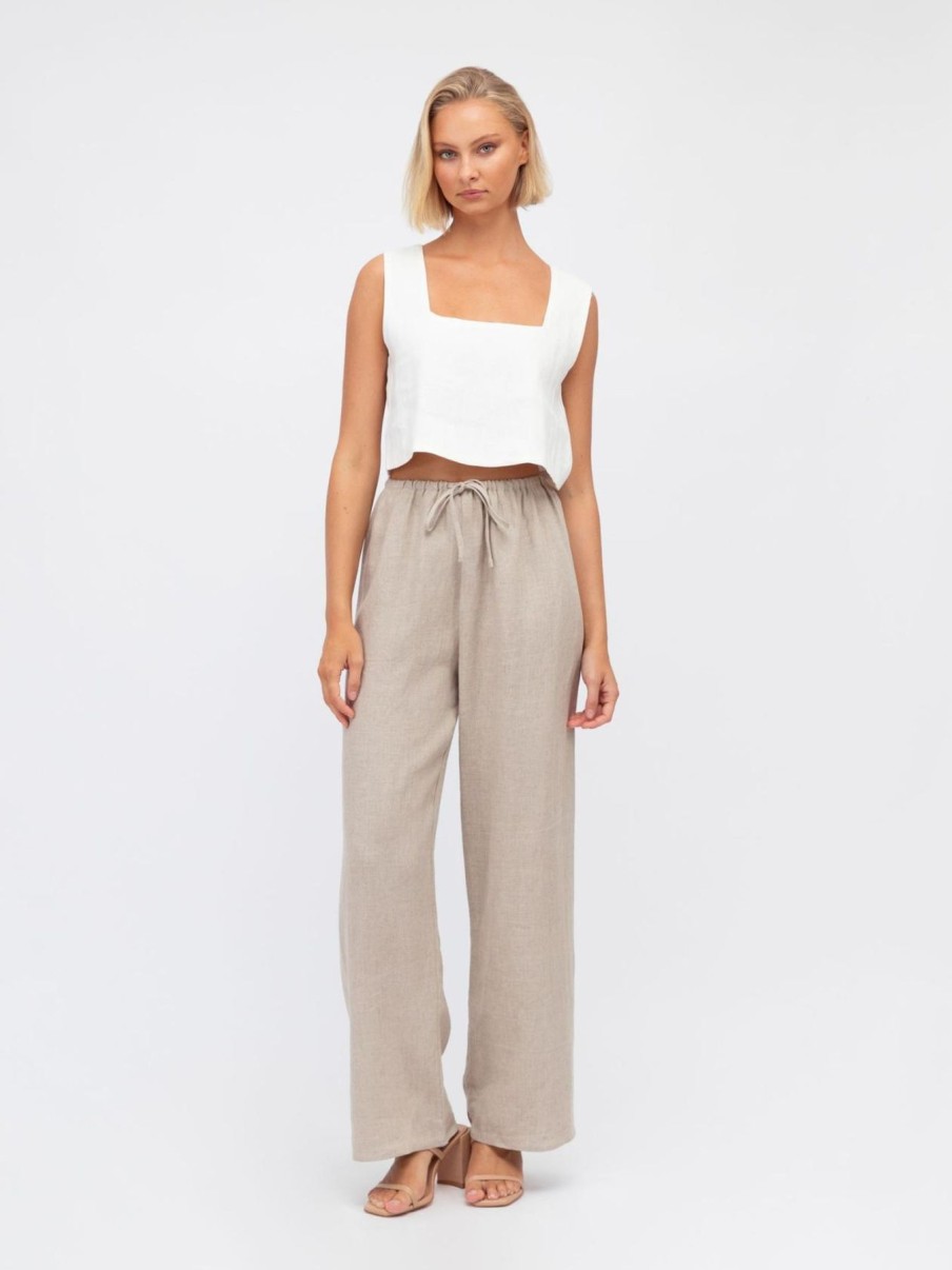 Women Saint Harlowe Bottoms | Joey Linen Pants