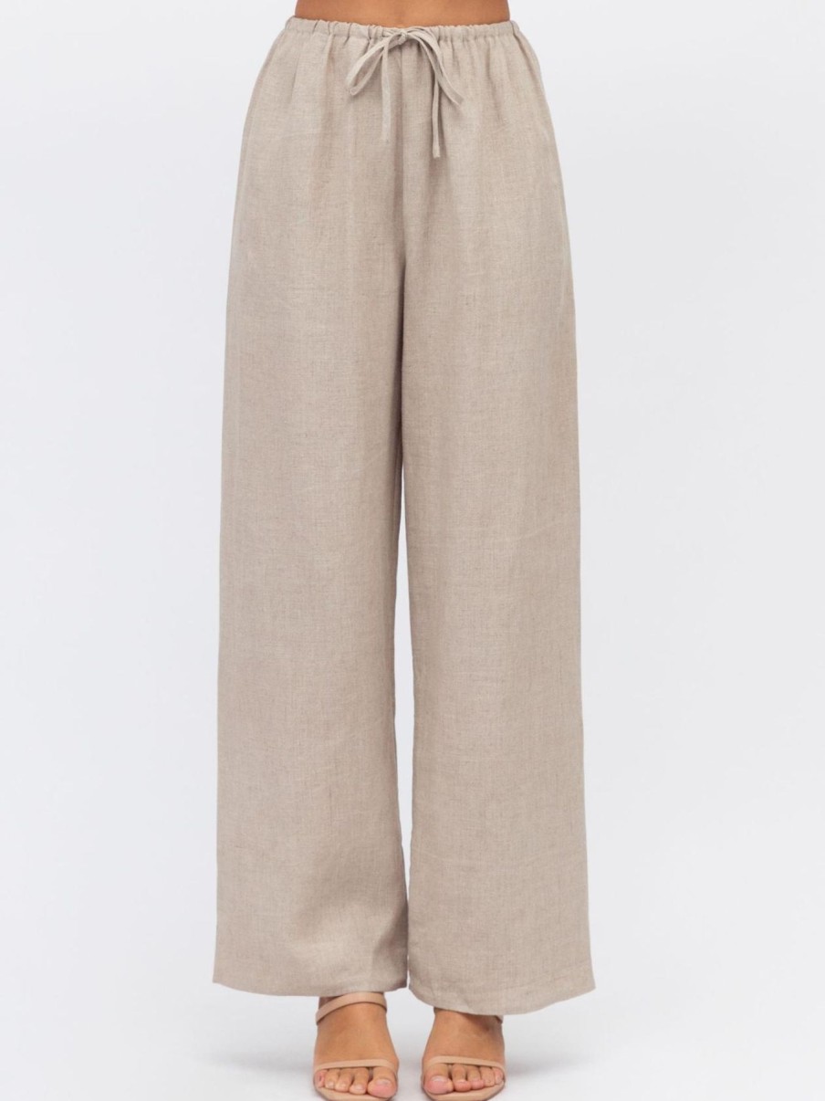 Women Saint Harlowe Bottoms | Joey Linen Pants