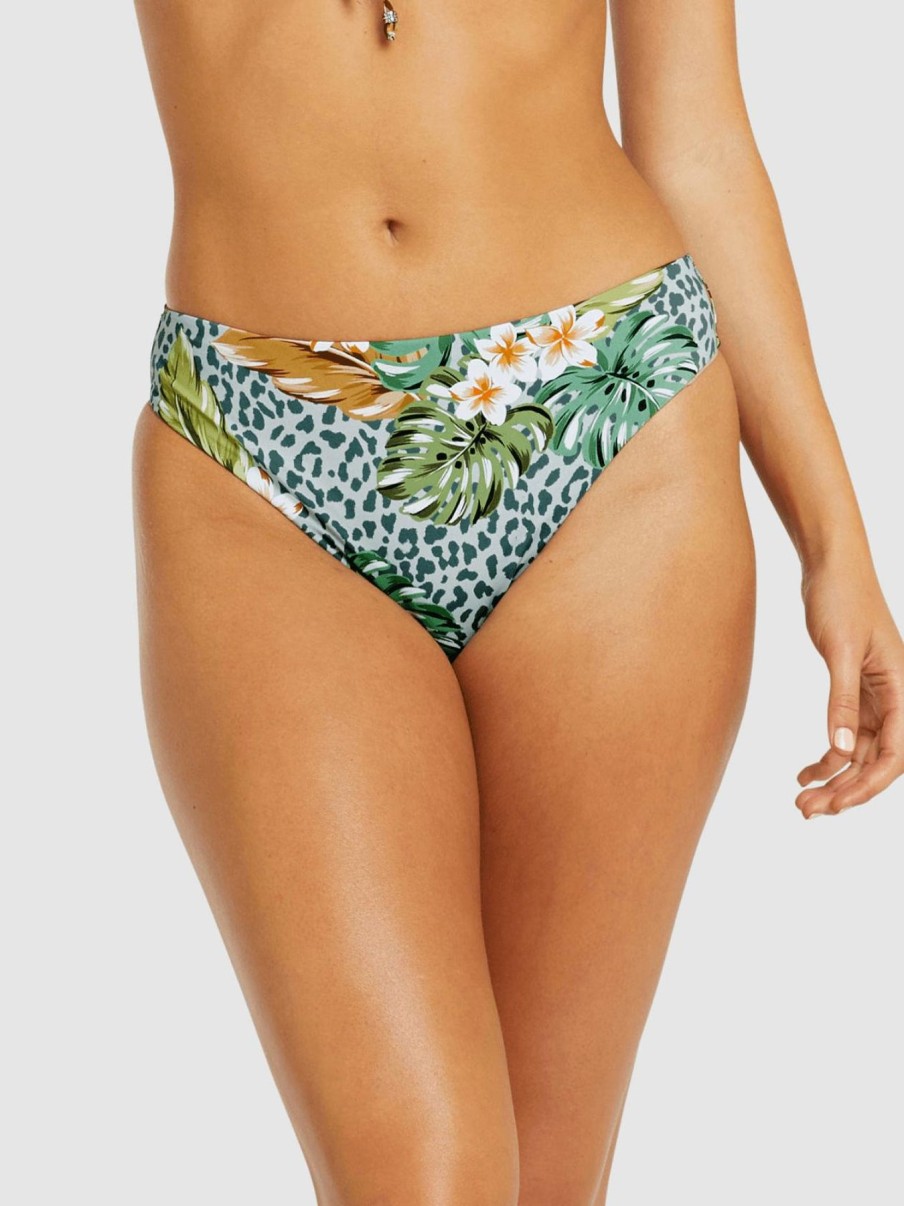 Women Baku Bikini Bottoms | Frangipani Rio High Waist Bikini Pant