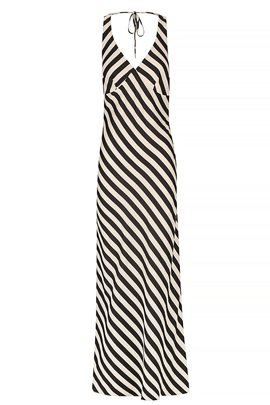 Women BISK The Label Dresses | Ellery Stripe Linen Blend Maxi Dress