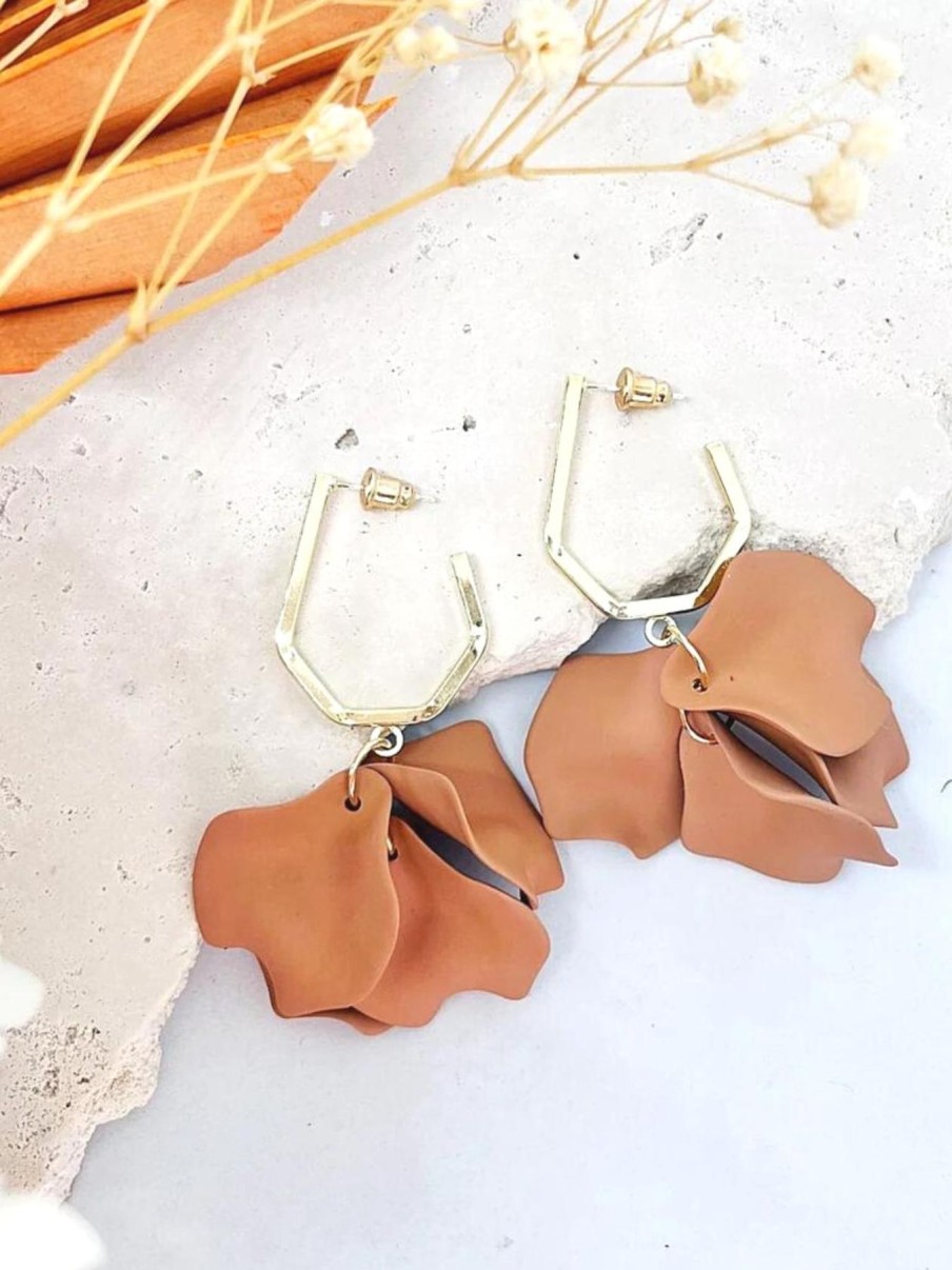 Women We The Cartel Jewellery | April Earrings|Mocha