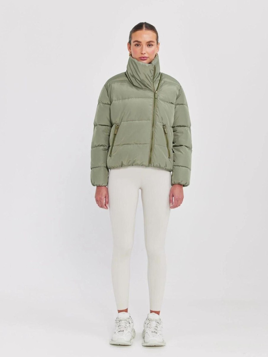 Women Toast Society Jackets | Jupiter Puffer Jacket-Sage