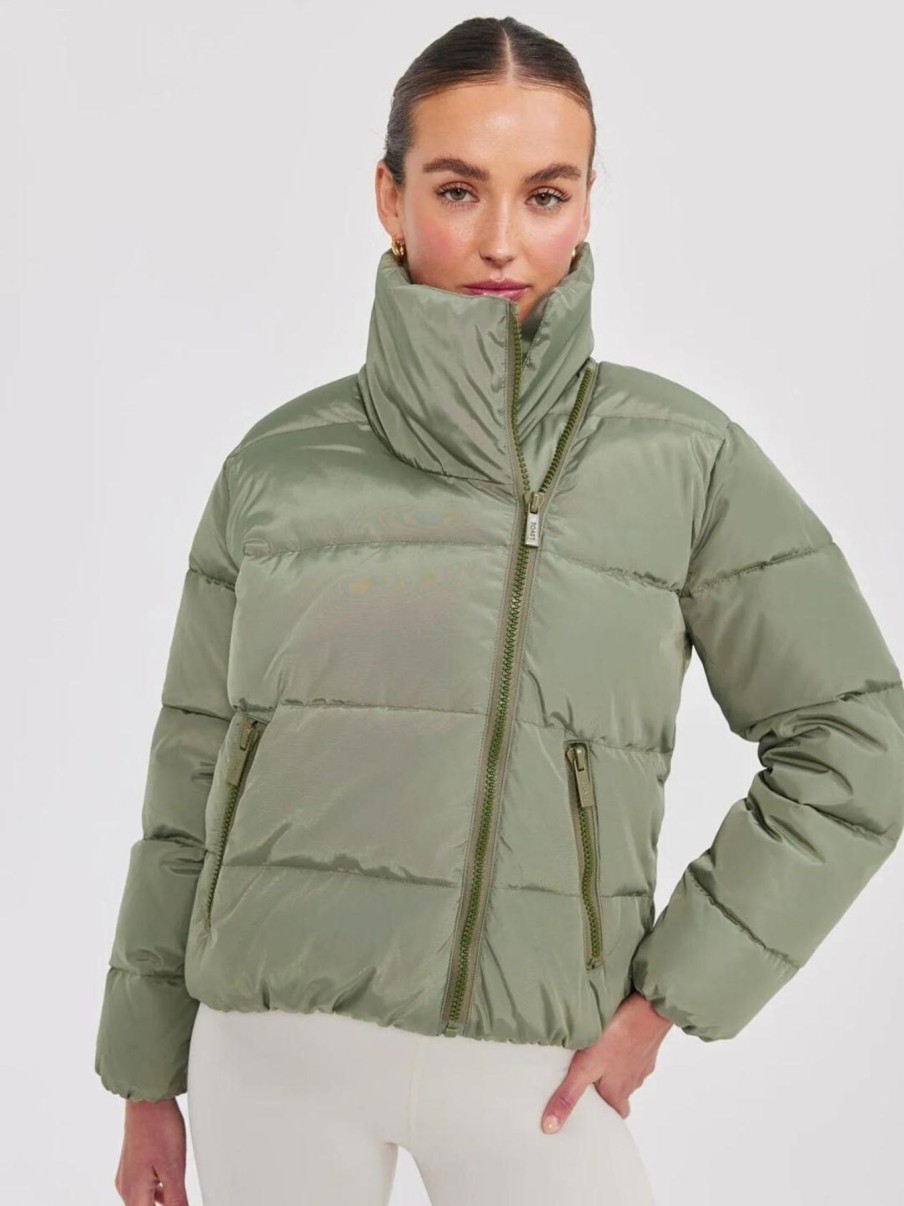 Women Toast Society Jackets | Jupiter Puffer Jacket-Sage