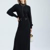 Women GDS Dresses | Tahlia Black Knit Dress