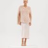 Women Bubish Jackets | Franki Chevron Poncho-Soft Nude