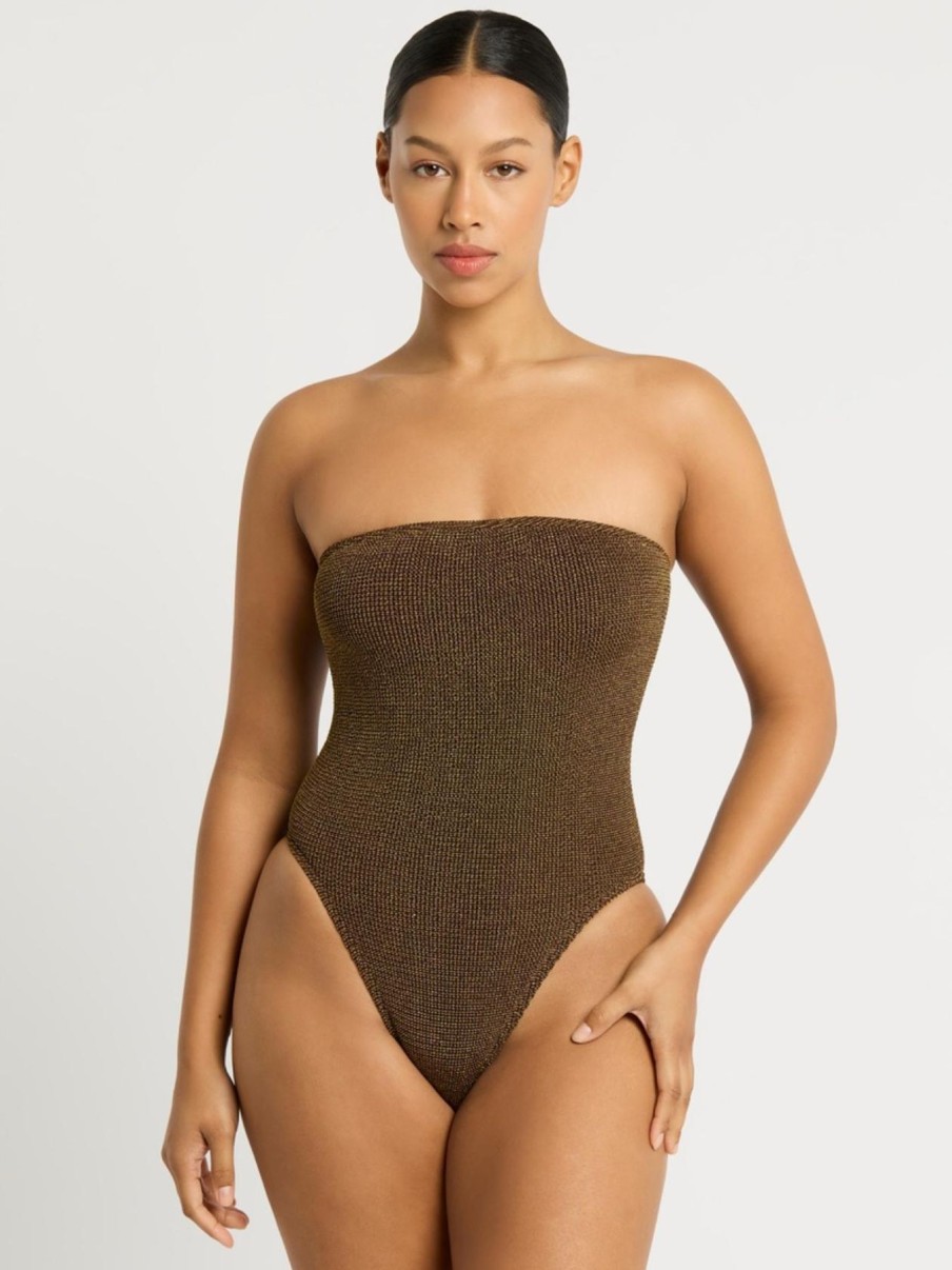 Women Bond-Eye One Pieces | Fane One Piece|Cocoa Lurex