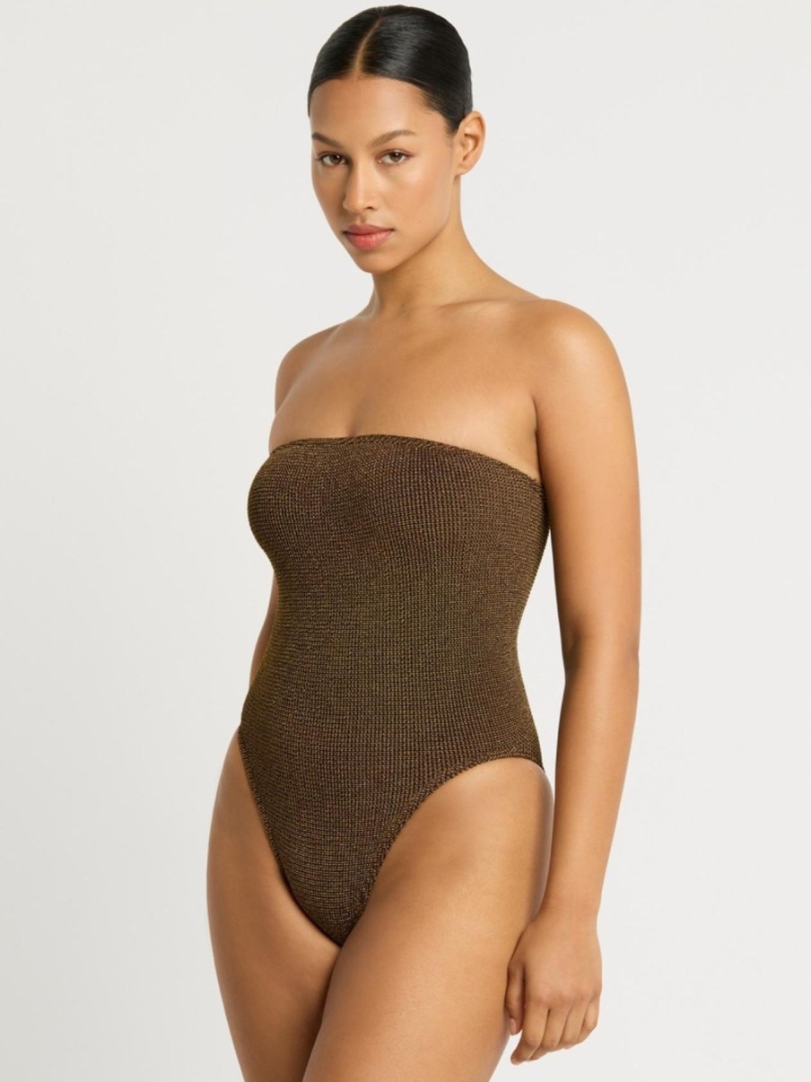 Women Bond-Eye One Pieces | Fane One Piece|Cocoa Lurex