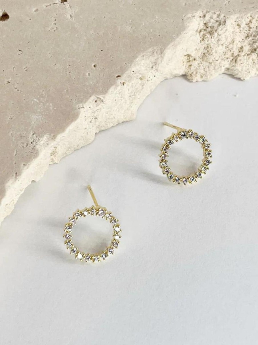 Women Cartel Kisses Jewellery | Everly Studs|Gold