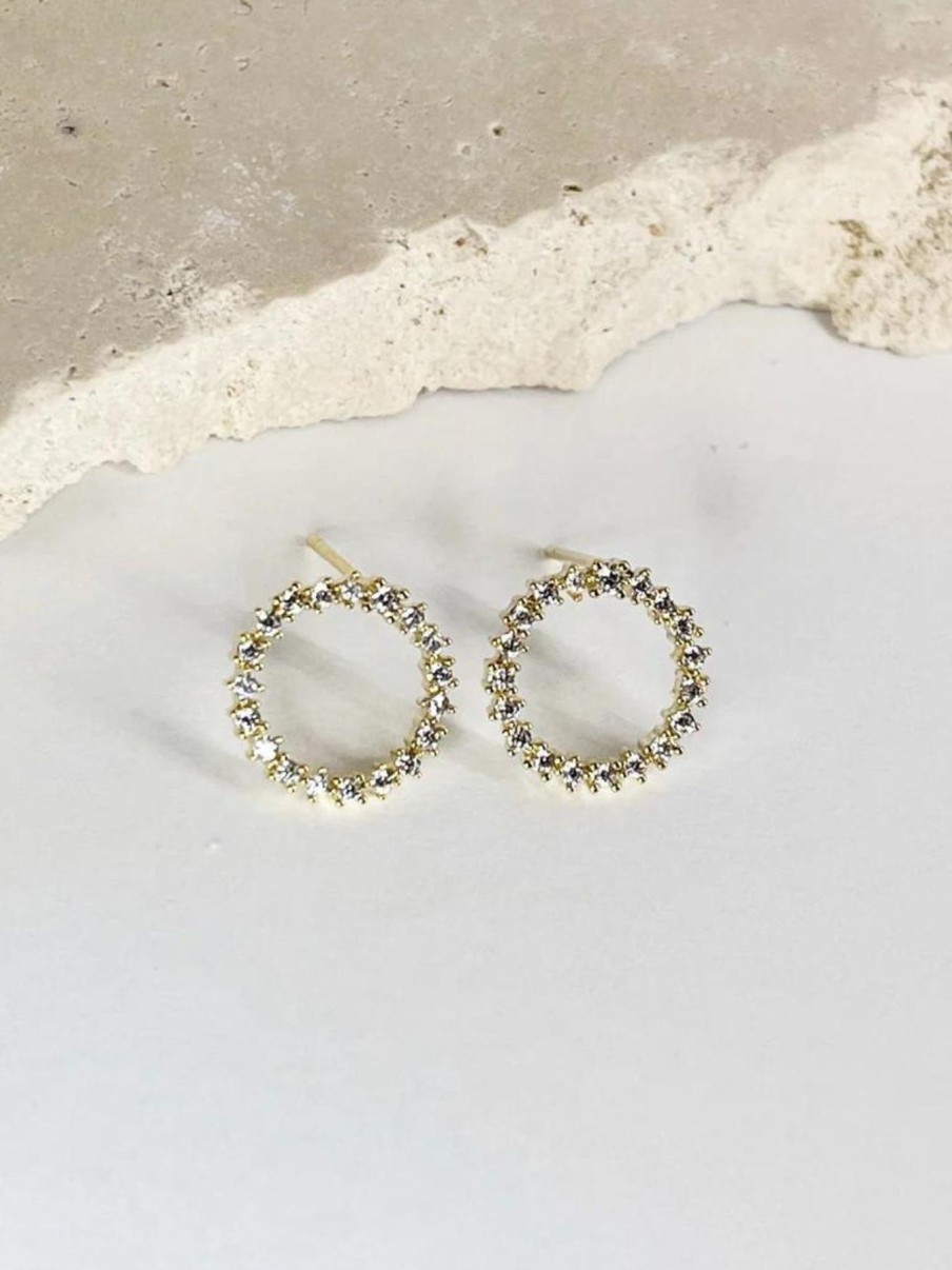 Women Cartel Kisses Jewellery | Everly Studs|Gold