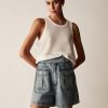 Women Esmaeé Tops | Rhodes Linen Tank|White