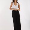 Women Amelius Bottoms | Mabel Linen Skirt|Black