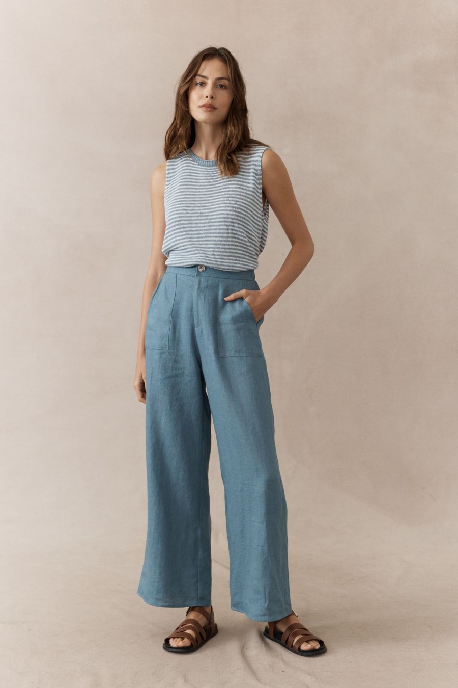 Women Little Lies Bottoms | Jude Linen Pants